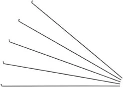 Sapim Leader J-Bend Speichen + Nippel - 5 Stück